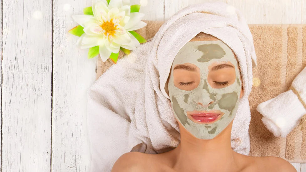 beldies rhassoul ghassoul clay mask used for the face